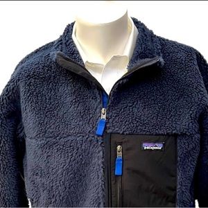 Patagonia Classic Retro X Pile Fleece Jacket Navy Mens L New With Tags